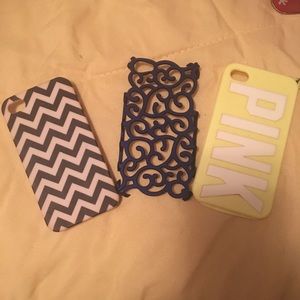 Set of three iPhone 4s cases